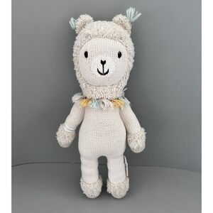 Cuddle + Kind Lucas the Llama Plush Stuffed Animal Handmade Knitted Peru